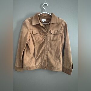 Vintage Western Style Brown Leather Jacket